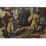 Włodzimierz TETMAJER (1862-1923), Scena przed wiejską chatą