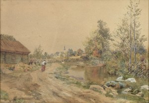 Josef (Joseph) WENGLEIN (1845-1919), Wiejską drogą