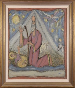 Dawid Jecheskiel KIRSZENBAUM (1900-1954), Scena z Narodzeniem Chrystusa