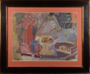 Joachim WEINGART (1895-1942), Kobieta w kwiatach