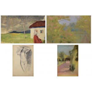 Emilia KNAUSÓWNA (1883-1924), Zestaw 43 prac i dwa szkicowniki