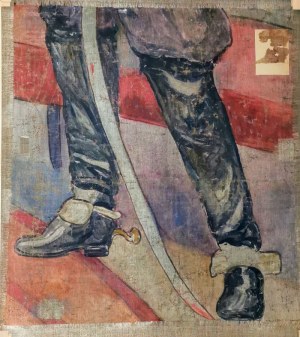 Józef WRZESIŃSKI (1872 -?), Pejzaż zimowy ze strumieniem