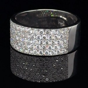 RING IN WHITE GOLD 7,210 GR WITH DIAMONDS - DJ31203