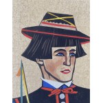 Zofia Stryjeńska (1891-1976), Folk costume from Lowicz, 1939