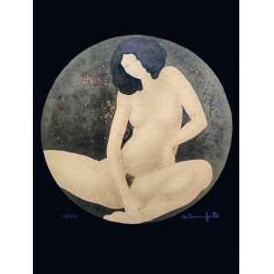 Alain Bonnefoit (b. 1937), Nude in the District, 1975