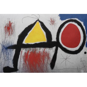 Joan Miro (1893-1983), A figure before the sun