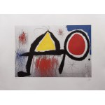 Joan Miro (1893-1983), A figure before the sun