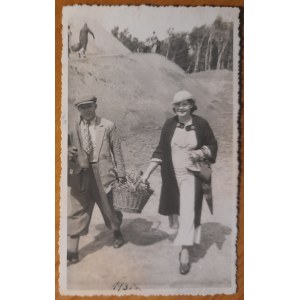 Kraków Sowiniec.Budowa Kopca Marszałka Józefa Piłsudskiego 1935 r.III