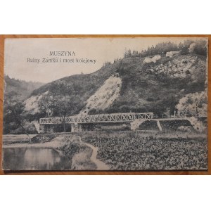 Muszyna - Burgruine und Eisenbahnbrücke