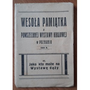 Poznań.Zestaw pocztówek Wesoła Pamiątka z Powszechnej Wystawy Krajowej w Poznaniu 1929.