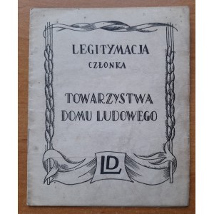 Legitymacja członka Towarzystwa Domu Ludowego