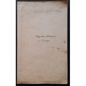 Skarżysko Kamienna.Libretto di circolazione di via Maja 3 per Władysław Marczyński