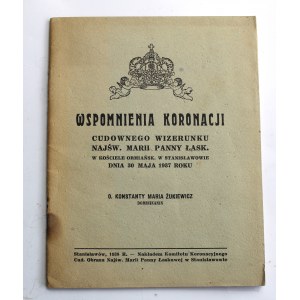 Żukiewicz, Wspomnienia koronacji cudownego wizerunku Najśw. Marii Panny Łaskawej w kościele ormiańskim w Stanisławowie