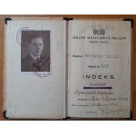 Indeks nr 229 Wolnej Wszechnicy Polskiej O.w Łodzi