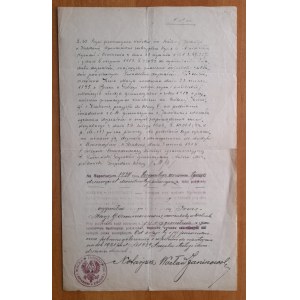 Kielce.Odpis aktu notarialnego poświadczającego zdane egzaminy