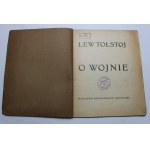 Lew Tołstoj, O wojnie, 1904 Okładka Kazimierz Sichulski