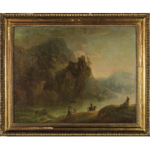 François Xavier LAMPI (1792-1852), Paysage avec staffage