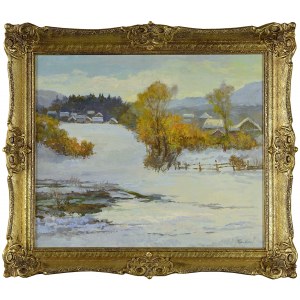 Jerzy POGORZELSKI (1926-2003), Paysage d'hiver