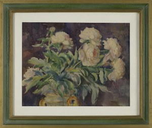 Antoni CHRZANOWSKI (1905-2000), Białe piwonie