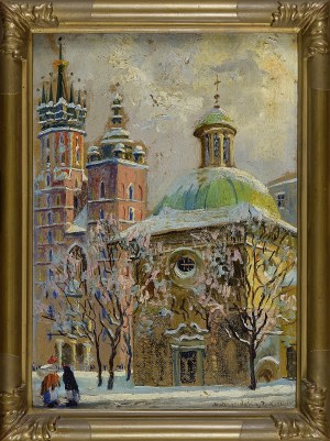 Janina MALISZEWSKA-ZAKRZEWSKA (1909-1982), Kościół św. Wojciecha i Kościół Mariacki w Krakowie