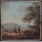 Artist UNKNOWN, Landscape with staffage, early 19th century.