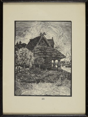 Stanisław JAKUBOWSKI (1885-1964), Chata, z teki prasłowiańskich motywów architektonicznych, 1923