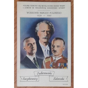 Chiefs of the Polish Nation 1939-1941 Paderewski,Raczkiewicz,Sikorski.