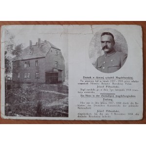 Jozef Pilsudski und das Gebäude in der ehemaligen Magdeburger Zitadelle....