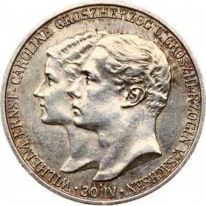Germany Saxe-Weimar-Eisenach 2 Mark 1903 A Duke's Marriage