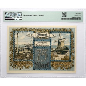 Lithuania Memel 75 Mark 1922 PMG 65 Gem Uncirculated EPQ
