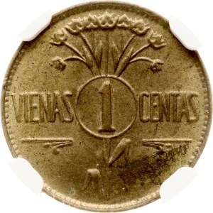Lithuania 1 Centas 1925 NGC MS 63