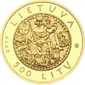Lithuania 500 Litu 2010 600th Anniversary of the Battle of Grunwald