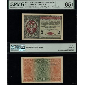 Polska, 2 marki polskie, 9.12.1916