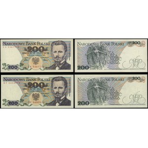 Polska, zestaw: 2 x 200 złotych, 1.06.1986