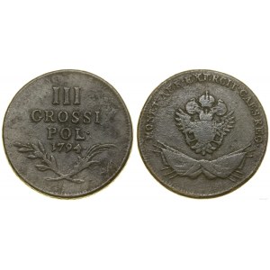 Polsko, trojak, 1794, Vídeň