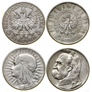 Polonia, set: 2 x 5 oro, 1932, 1935