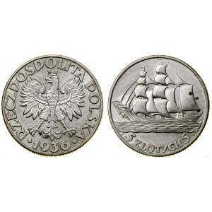 Polska, 5 złotych, 1936, Warszawa