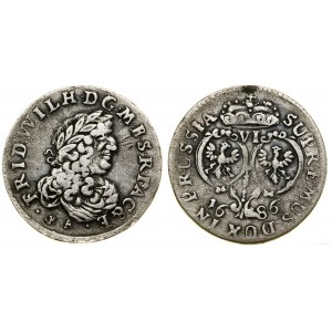 Germany, sixpence, 1686 BA, Königsberg