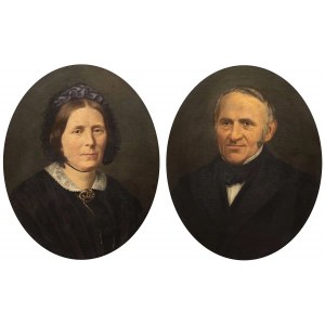 Elisabeth POCHHAMMER, coppia di ritratti di matrimonio, 1876