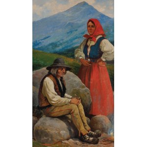 mountain couple, ca. 1900.