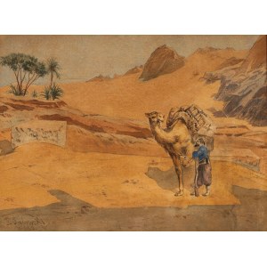 Teodor TALOWSKI, NA SKRAJU OAZY, 1880