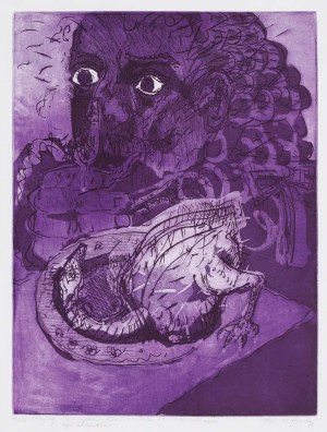 Maria HORODYJ,TRZY ILUSTRACJE DO POEZJI CARLA BELLMANA, 1990
