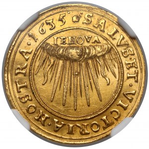 Sliezsko, Evanjelické stavy, Ducat Wroclaw 1635 - krásny