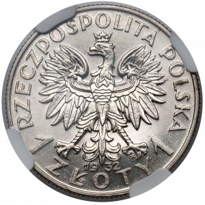 Próba SREBRO 1 złoty 1932 Głowa Kobiety