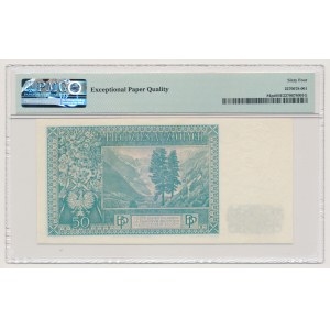 Londyn, 50 złotych 1939 - A 000000 - ze znakiem wodnym jak na 10 zł