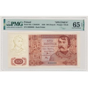 Londyn, 100 złotych 1939 - H 000000 - ze znakiem wodnym jak na 10 zł