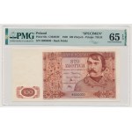 Londyn, 100 złotych 1939 - H 000000 - ze znakiem wodnym jak na 10 zł