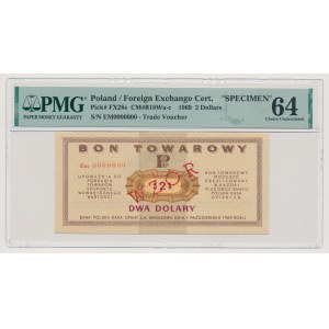 PEWEX, 2 dolary 1969 - WZÓR - Em 0000000