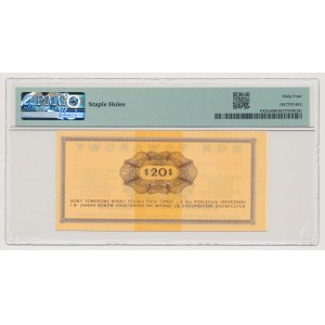 PEWEX, 20 dolarów 1969 - WZÓR - Eh 0000000