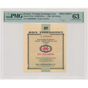 PEWEX, 100 dolarów 1960 - WZÓR - Ak 0000000